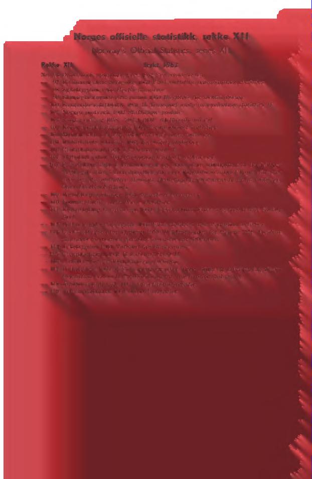 Hospitals for mental disease 100 Samferdselsstatistikk 1961 II Transport and communication statistics II 101 Norges postverk 1962 Statistigue postale 102 Skogavvirking 1958-59 til 1960-61 Roundwood