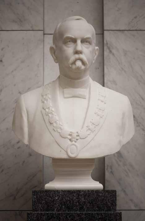 Waldemar Christopher Brøgger (1851-1940) Professor i mineralogi og geologi Jo Visdal (1861-1923) Byste i marmor, 1913 Med universitetsloven av 1905 ble rektorvervet innført.