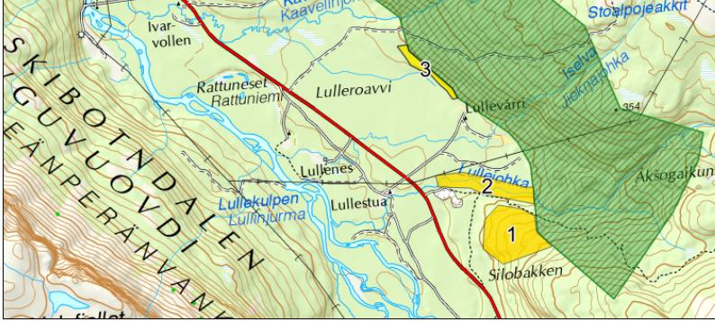 Side 4 av 5 Fylkesmannen arbeider med et høringsutkast for å utvide Lullefjellet naturreservat i sør ved Silobakken.