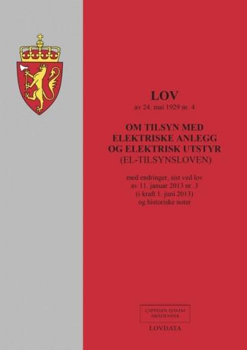 El-tilsynsloven (lov om tilsyn med elektriske anlegg og elektrisk utstyr) PDF nedlasting EPUB NEDLASTING LES PÅ NETTET Beskrivelse Författare:.