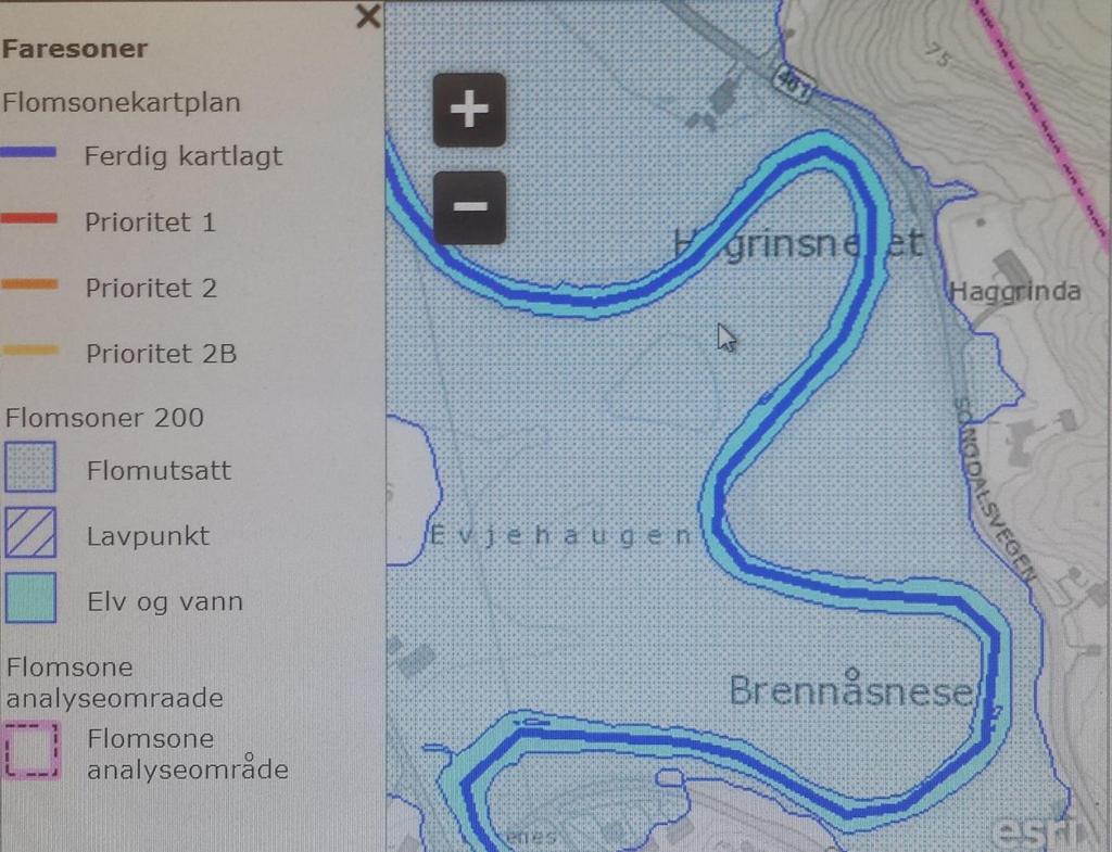 22. Geologiske forhold 200 års flom Nærbilde av