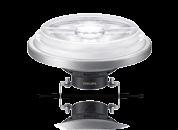 MASTER LED spot LV MR MR-spotten forsterker i høy grad fremvisningen av sølvsmykker og gir en ekstra gnistrende effekt.