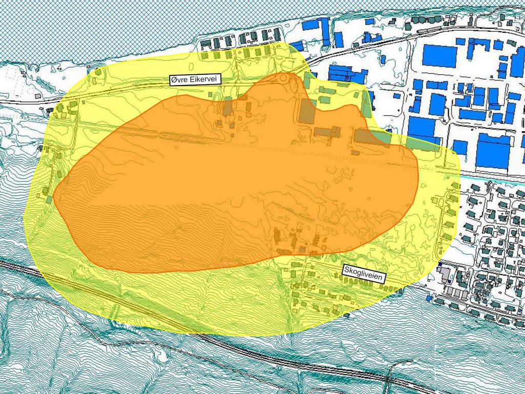 19 av 28 Pukerud Beregningsresultat for alternativet Pukerud vises i Figur 10 og omhandler i hovedsak arbeider forbundet med etablering av kulvert ved byggegrop, samt tunneldrift.