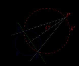 b b x x y y ( b 4c), или након сређивања 4 b xx yy ( x x ) ( y y) c 0. Како повући тангенту на кружницу из тачке P(x 0, y 0 ) изван кружнице? Прво погледајмо следећи примјер. Примјер 0..5.