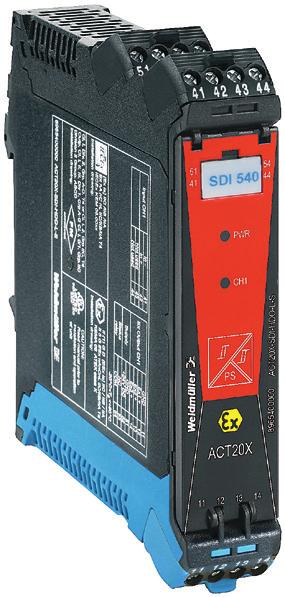 ACT20X signalomformer for EX-applikasjoner. A-serie med Push In klemmer. Rask, enkel og sikker tilkobling W-serie med skruklemmer. Markedets mest benyttede rekkeklemme.