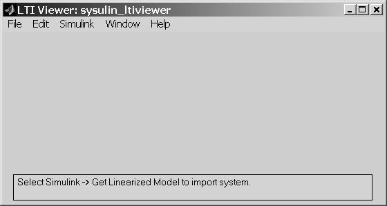 Lineær analyse i SIMULINK 21 Figur 3.