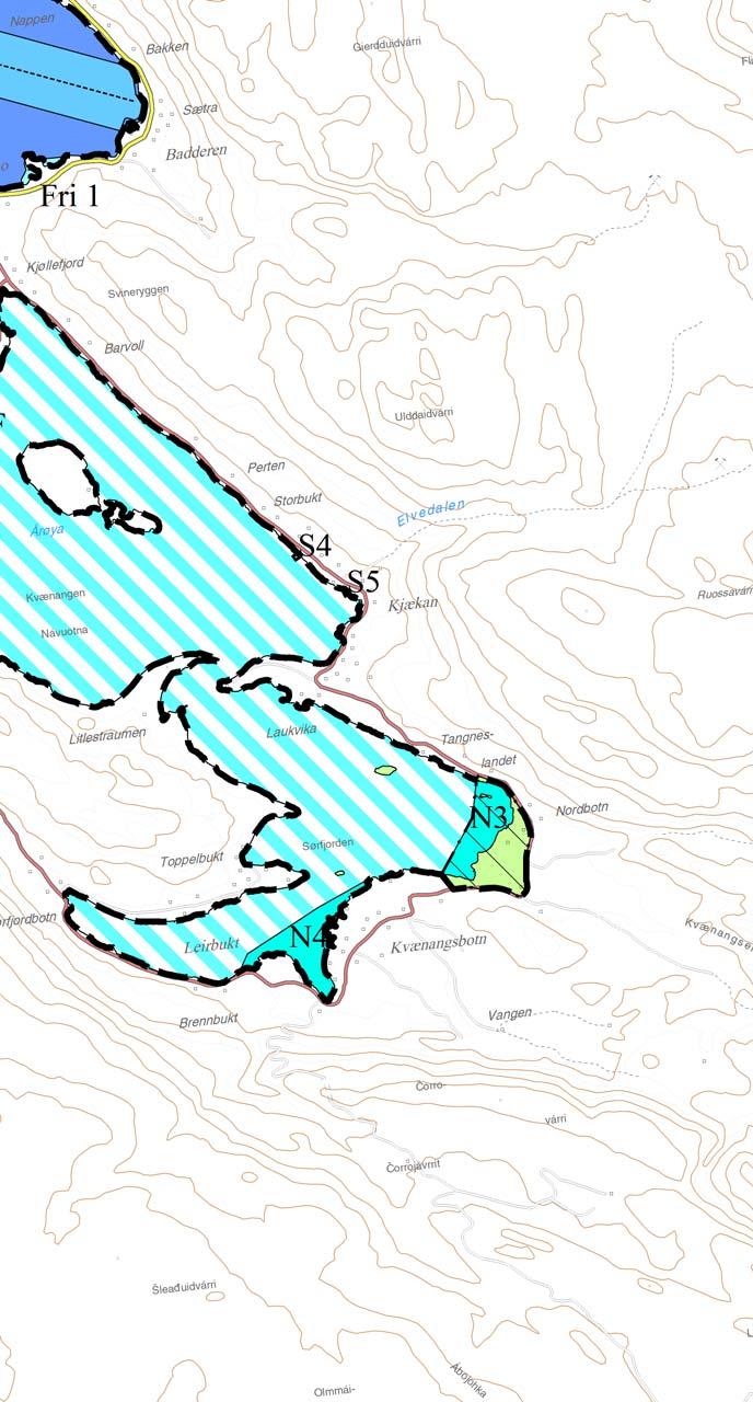 N 7800000 N 7790000 N 7780000 Kystsoneplan 2013-2028 Kvænangen kommune TEGNFORKLARING N 7770000 Kommuneplan - Landbruk-, natur- og