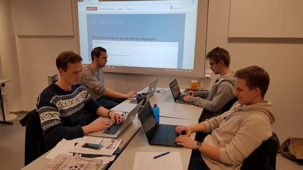 Studentgruppe i