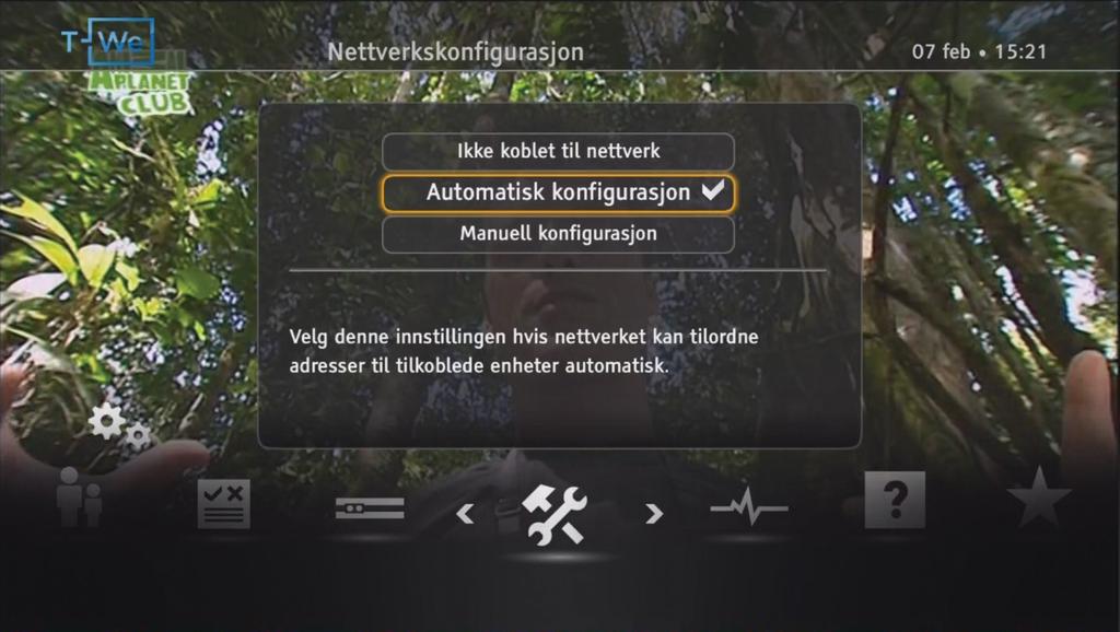 Nettverkskonfigurasjon og fabrikkinnstillinger Fjernkontrollen Bruk samme fjernkontroll på TV-en Du kan programmere fjernkontrollen fra Canal Digital til å kontrollere Etter at fjernkontrollen er