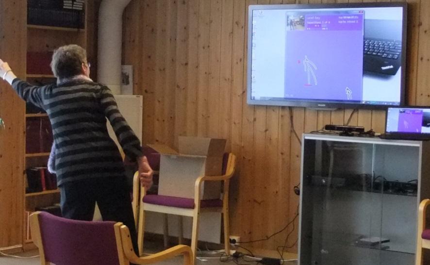 Prosjektutvikla Kinect øvelser Treningsprogram med Kinect Laga for å se hva man kunne få til med Kinect Er blitt så bra at de vil være basis for «minispill»