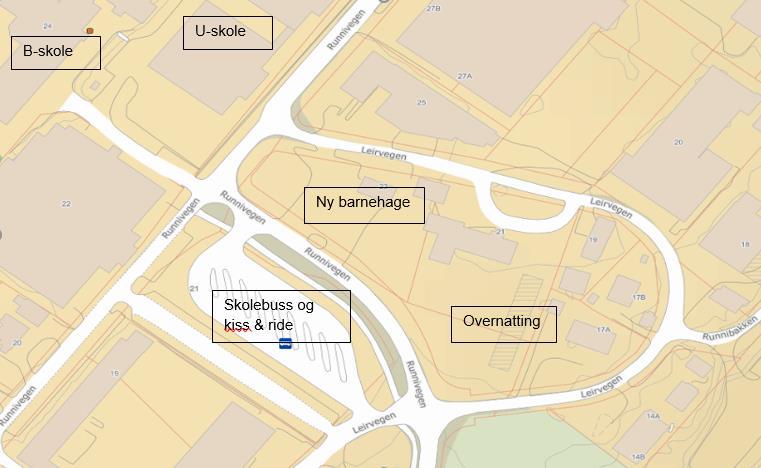 1. BAKGRUNN Det arbeides med detaljregulering av en ny barnehage for 100 barn og en overnattingsbedrift med 12 rom på eiendommen Runni gård.