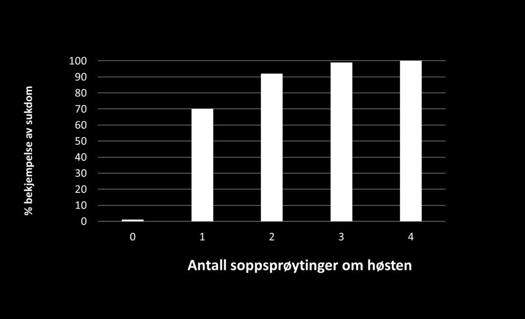 Men vi prøver å begrense antall sprøytinger: Soppmidlene er