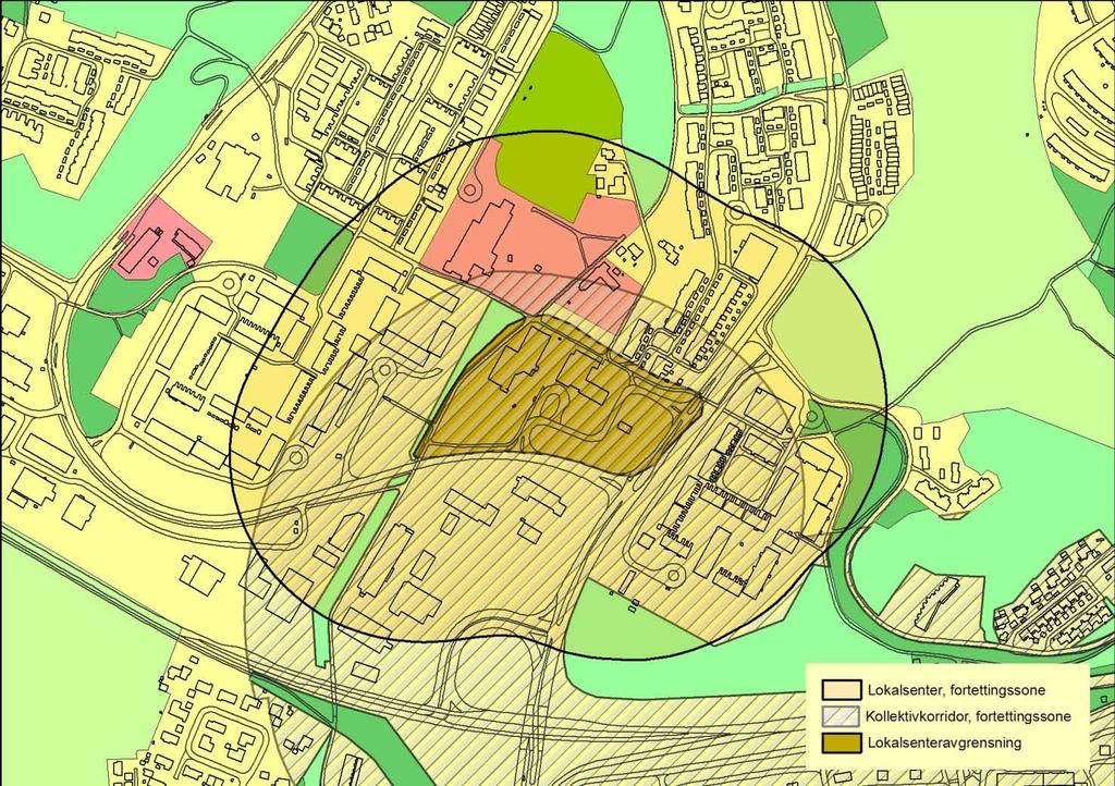 Flatåsen Navn, gårds- og bruksnummer Lokalsenter på Flatåsen; 194/1, 194/213, 194/392, 194/229,194/391, 194/390, 194/526, 195/11, Forslaget Konklusjon: Vurdering: Formål i gjeldende arealdel Foreslås