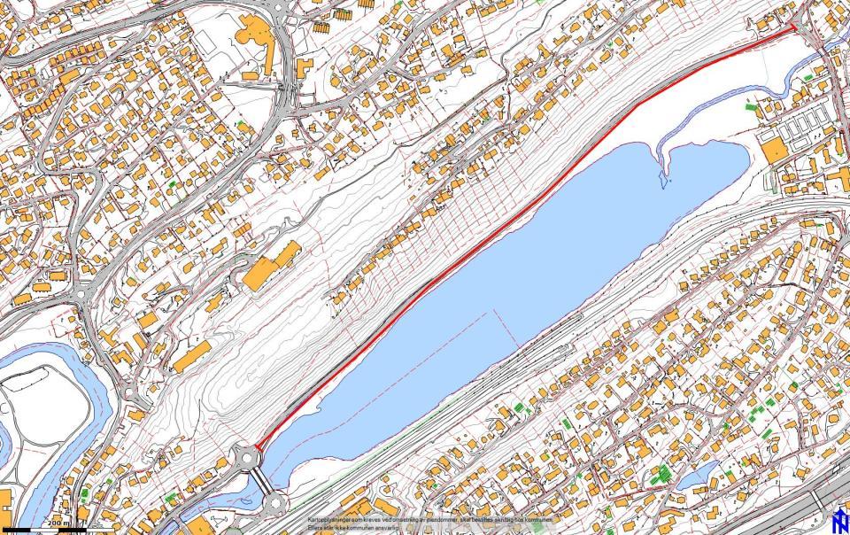 Sykkelvei: Engervannsveien: Halvorsensvei Løkkeåstunnelen Strekningen er i dag en adkomstvei retning Sandvika og mangler tilrettelegging for sykkel.