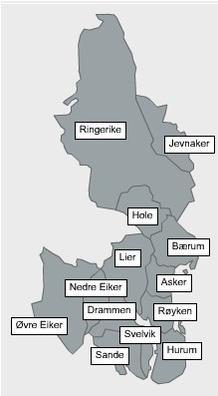 Vestregionen er et formelt regionsamarbeid mellom 15 kommuner samt Akershus og Buskerud fylkeskommuner.