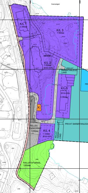 Gjeldende reguleringsplan legger opp til en mulighet for å etablere betydelige areal for kontor og lager. Dette vil kunne gi rom for betydelig nyetablering i området.