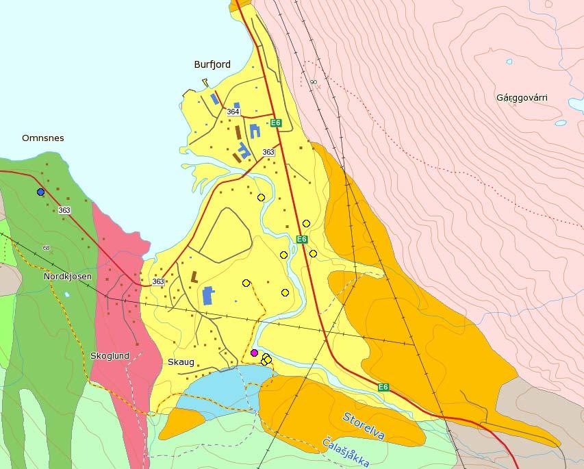 4.3 Resultater Som det framgår av boreloggene ble det ved boring 14-01 registert betydelig mektighet på sand- og grusavsetningen og med gode vannføringsegenskaper.