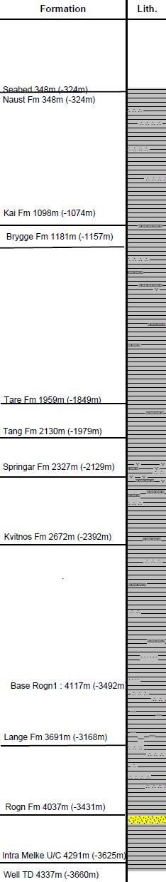 Dersom dette skjer, vil pilothullet bli støpt tilbake til minimum 50 m over den grunn gass sonen som da blir settedyp for 20" foringsrør.