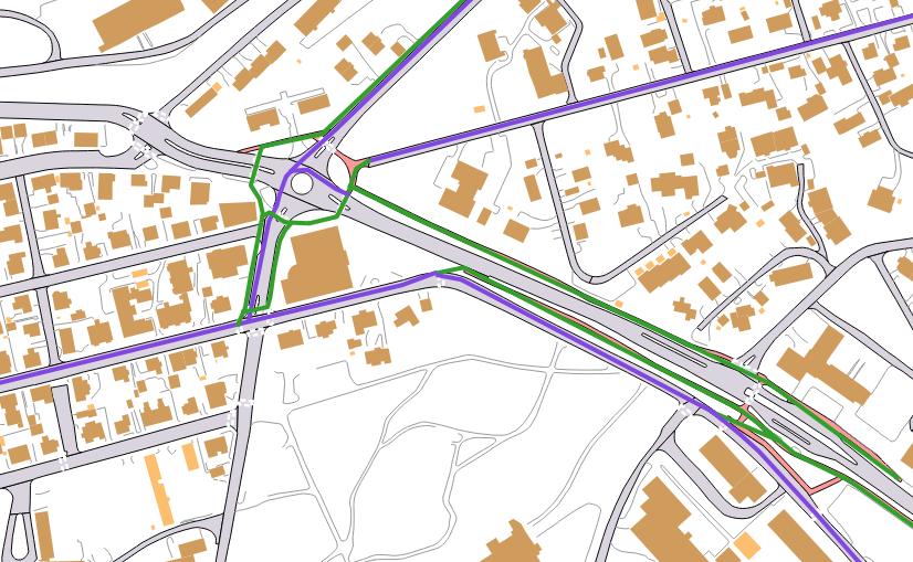 Gjeldende reguleringsplan for området viser en undergang under rundkjøringen, mellom Reinslettveien og Dronningens gate, men det antas at denne ikke blir bygget.