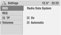 Radio 25 RDS blir aktivert under autolagringen i FM bølgebånd og forblir aktive.