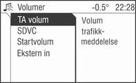 86 Innledning Subwoofer (hvis bilen har det) Bruk denne funksjonen til å justere volumet på hver basshøytaler, hvis mulig. 1. Velg menypunkt Subwoofer. 2.