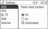 Radio 93 Ringe opp en stasjon med stasjonsknappen Du hører den stasjonen som sist ble søkt inn. Velg ønsket stasjon med en stasjonsknapp.