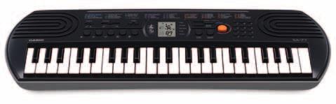 SA-77 For det kreative barnerommet 699,- Med 44 tangenter gir SA-76 alle musikalske nybegynnere et utgangspunkt som er tilstrekkelig til at de kan spille sine første melodier.