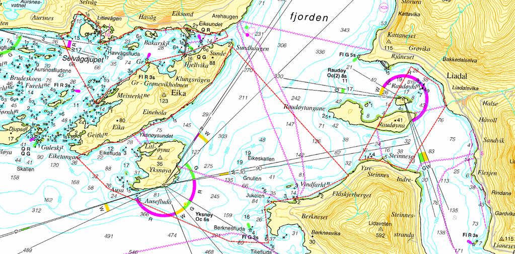 Vartdalsfjorden Selvågdjupet, Yksnøy, Raudøy Aktivt oppdrettsanlegg rapportert av