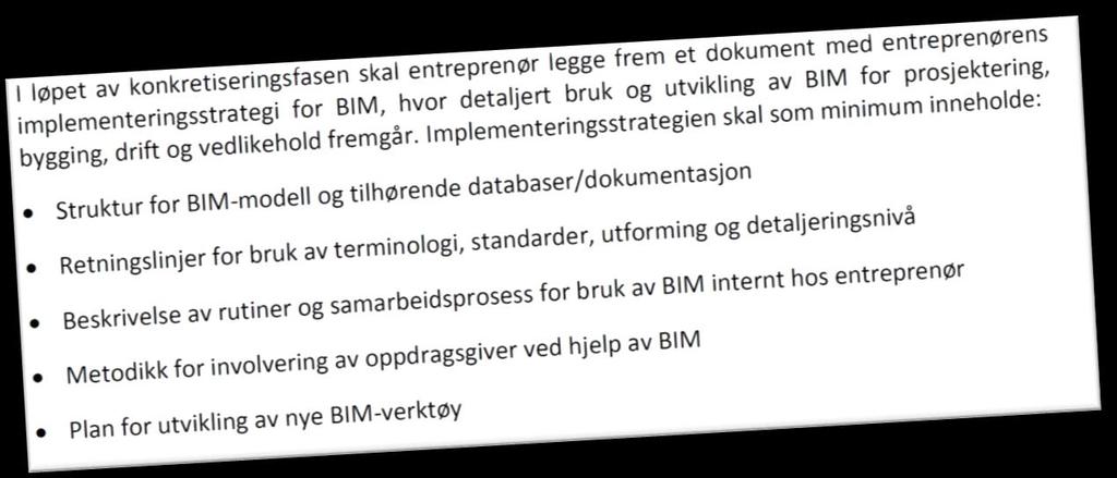 BIM gjennomføringsplan Plan for