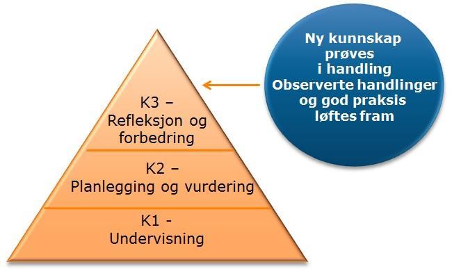 Ledelse av forbedringsarbeid: «det er handlingene som danner grunnlaget for refleksjonen. En kan derfor si at læring skjer som en konsekvens av handlinger.