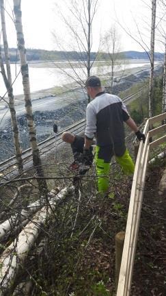 Gapahuk Arbeidet har dette året bestått