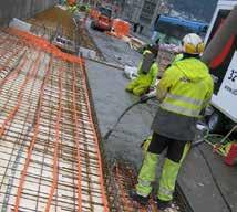 «Det viser den ekstreme kontrollen som er mulig med det væskebårne systemet» Winter Construction of tower