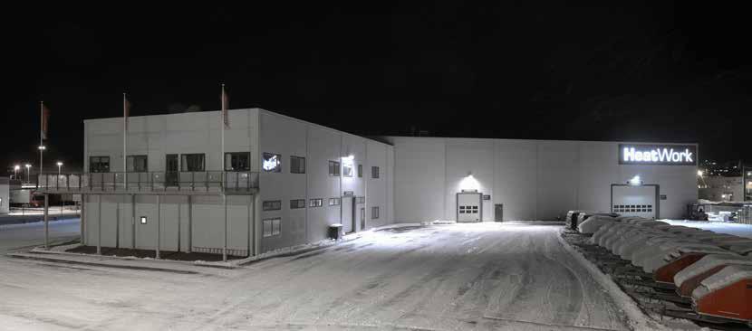 HeatWorks hovedkontor og fabrikk i Narvik med 3300 m 2 topp moderne produksjonslokaler.