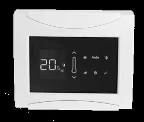 Display og funksjoner BryteRPANel veggpanel Symboler Displayet viser driftstatus og eventuelle alarmer gjennom disse 8 symbolene: Veggpanel Automatisk kjøling/varme Stillefunksjon Maksimum hastighet