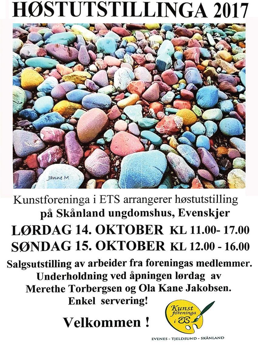 lamper, bøker, tegneserier, samt mange andre lopper på klubbhuset Høgda på Liland. LØRDAG 14. OKTOBER KL 10.00 15.00 SØNDAG 15. OKTOBER KL 12.00 15.00 Salg av kaffe, kake og vafler.