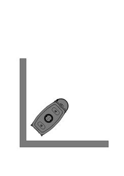 SINTEF NBL opstillingsvilkår mot ubrennbart materiale: Ovnstype Bak ovnen (A) Ved ovnens sider (B) 2B Classic mot ubrannbar veg 100 mm 100 mm Ubrennbar veg Ubrennbar veg A 45 A B A Av hensyn til