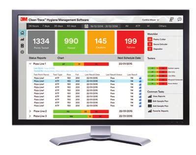 6 3M Clean-Trace -systemet for hygieneovervåkning og -kontroll Effektiv fleksibel uunnværlig. 3M Clean-Trace -programvaren for hygienekontroll Kast ikke bort tiden på å lete etter rapporter.