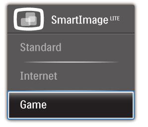 3. Bildeoptimering 3.2 SmartContrast Hva er det? Standard: Gir bedre tekstkvalitet og demper lysstyrken slik at lesbarheten blir bedre og øynene anstrenges mindre.