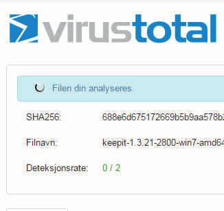 Vi forestiller oss at du har mottatt en epostmelding med en