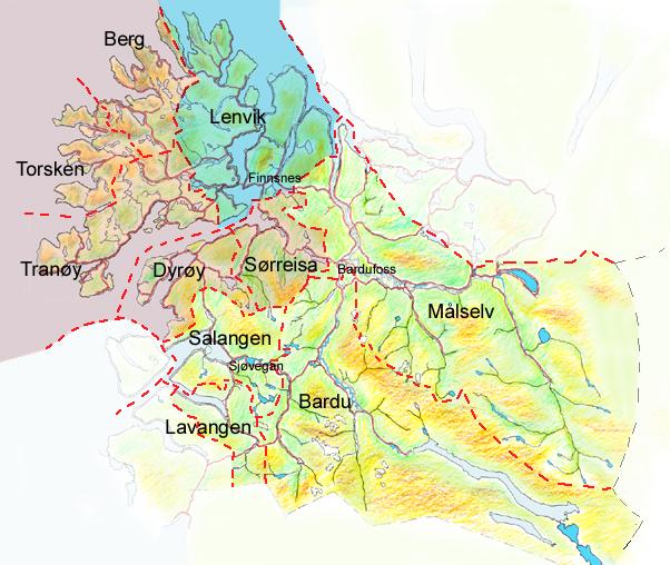 Interkommunalt samarbeid Berg, 996 Torsken, 1.005 Lenvik, 11.051 Sørreisa, 3.