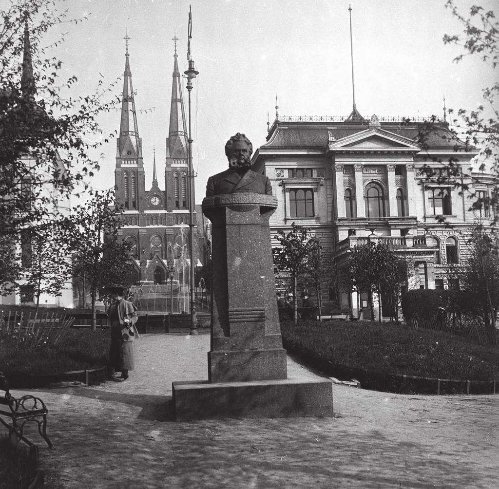 Skien 1907 Foto: A. B. Wilse / utlånt av Norsk Folkemuseum.