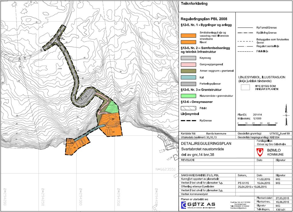 REGULERINGSPLAN Svartabrotet naustområde del av gnr. 14 bnr.