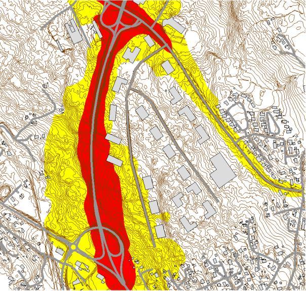 Den største endringen blir på Mohagaveien. Uteplassene med adresse Solbakken som ligger nærmest Mohagaveien vil havne i gul sone, men det er usikkert hvor mange dette gjelder.