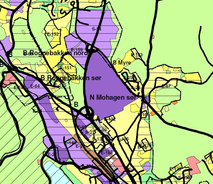 OMRÅDEREGULERING MED KONSEKVENSUTREDNING FOR MOHAGAN SØR 7 (50) 2.3 Krav om konsekvensutredning Opprinnelig planforslaget åpnet for 40 000 m 2 plasskrevende handel og 1500 m 2 detaljhandel.