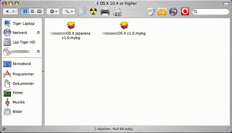 Klargjøring for bruk > Installere programvare Installer driver til skriveren på Macintosh. Maskinens skriverfunksjon kan brukes på en Macintosh.