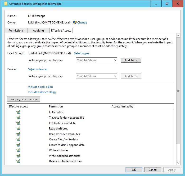 NTFS-rettigheter arves 6105 Windows Server og datanett Jon Kvisli, HSN Filsystemet NTFS og rettigheter - 11 NTFS-rettigheter arves Arvede rettigheter Nye filer og