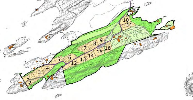 Det planlegges et lite område med flytebrygger for hovedeiendommens båt. Plasseringen er valgt ut i fra minst mulig inngrep i strandsonen.