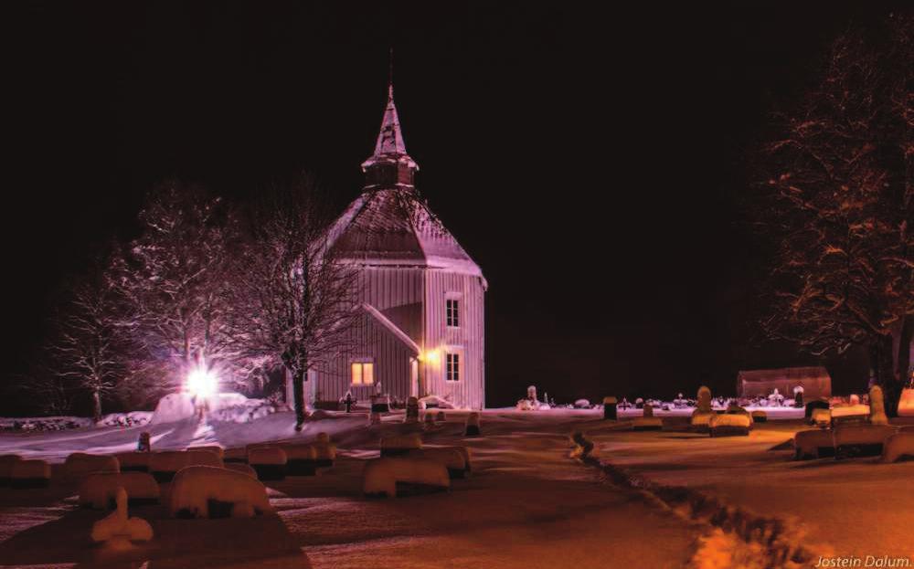 Fotokonkurranse Dette flotte bildet av Vinje kirke er det Jostein Dalum som har tatt. Neste år kan du knipse deg til flotte premier ved å fotografere våre kirker.