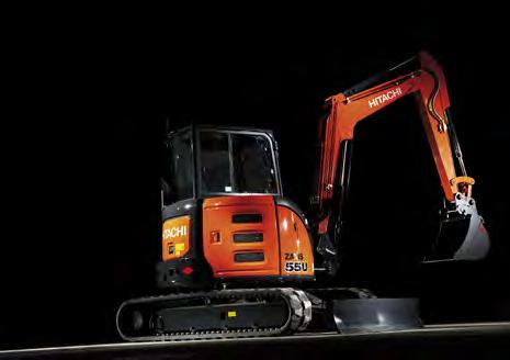 NYHETER HITACHI MINIGRAVER SERIE 5 Ekstra sikkerhet EN LITEN KRAFTPAKKE! VEKTBLOKK: Øker både stabilitet og synlighet.