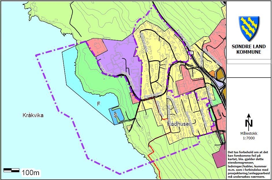 3 RAMMER OG PREMISSER FOR PLANARBEIDET 3.1 Kommunale føringer og gjeldene reguleringsplaner Kommuneplanens arealdel 2016-2026: Vedtatt 11.4.2016. Kommuneplanens arealdel legger føringer for arealbruken i kommunen.